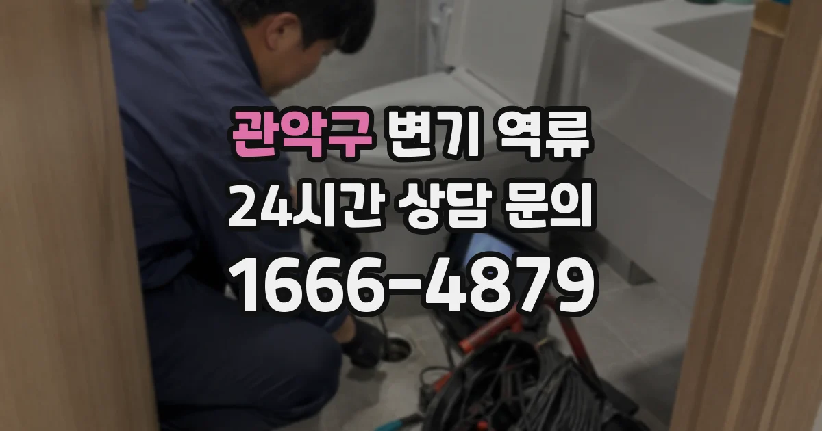 관악구 변기 역류