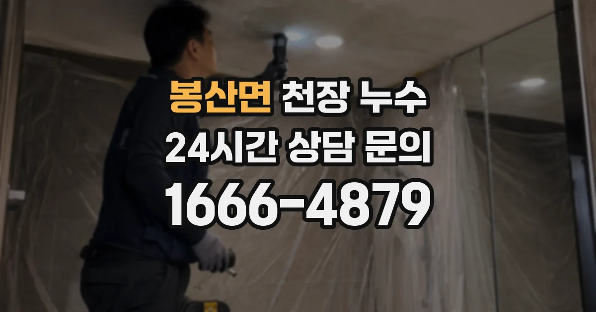 봉산면 천장 누수