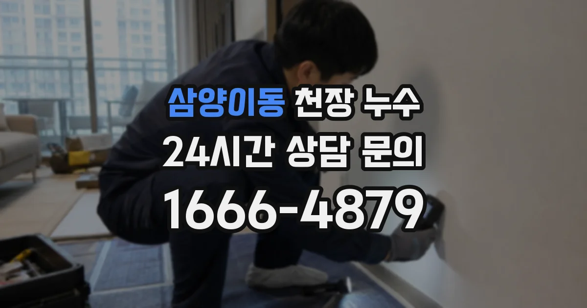 삼양이동 천장 누수