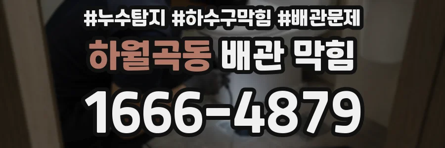 하월곡동 배관 막힘