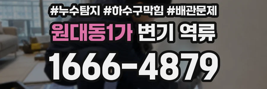 원대동1가 변기 역류