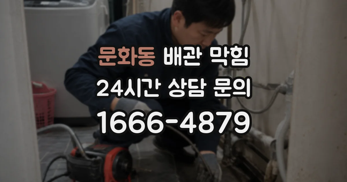 문화동 배관 막힘