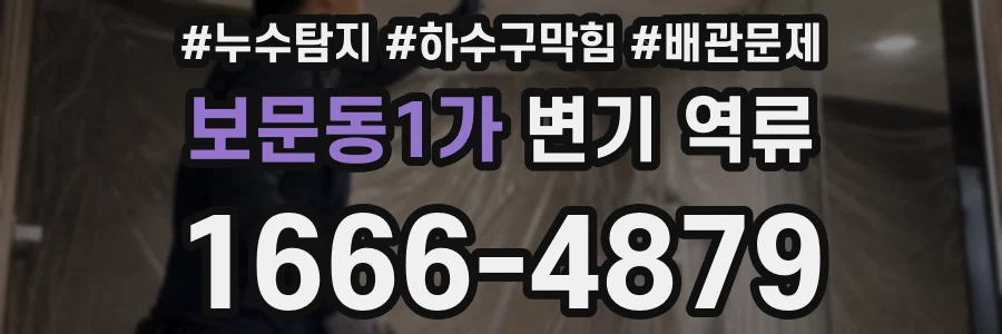 보문동1가 변기 역류