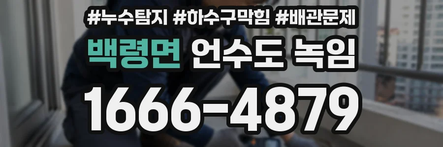 백령면 언수도 녹임
