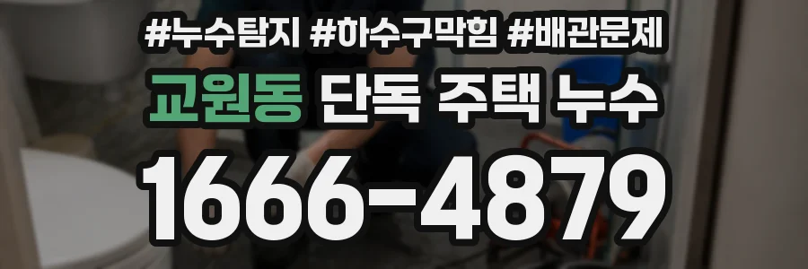 교원동 단독 주택 누수