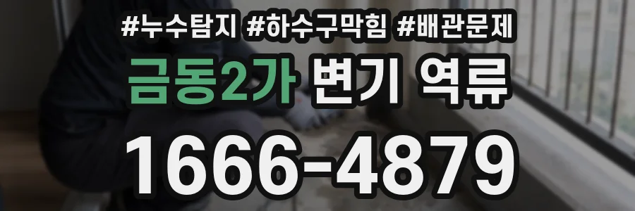 금동2가 변기 역류