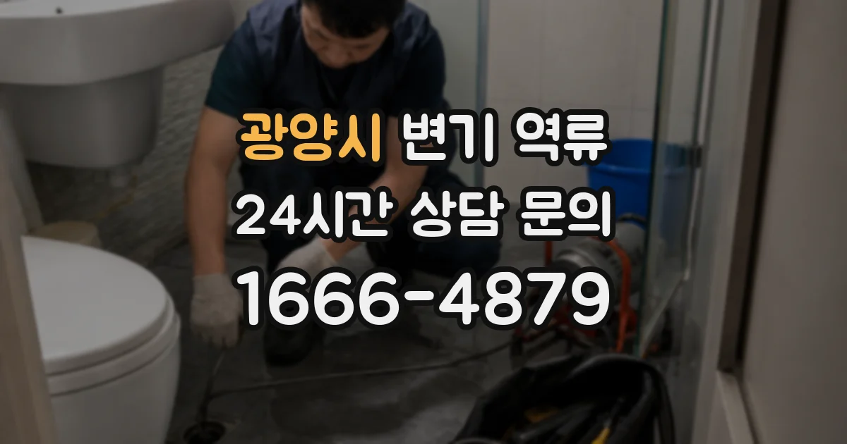 광양시 변기 역류
