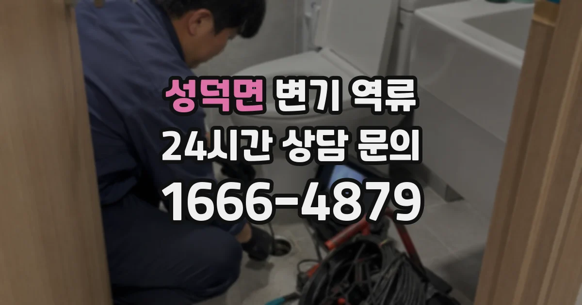 성덕면 변기 역류