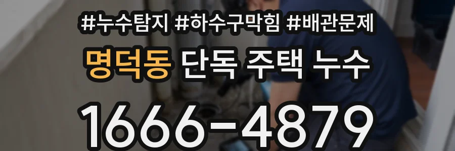 명덕동 단독 주택 누수