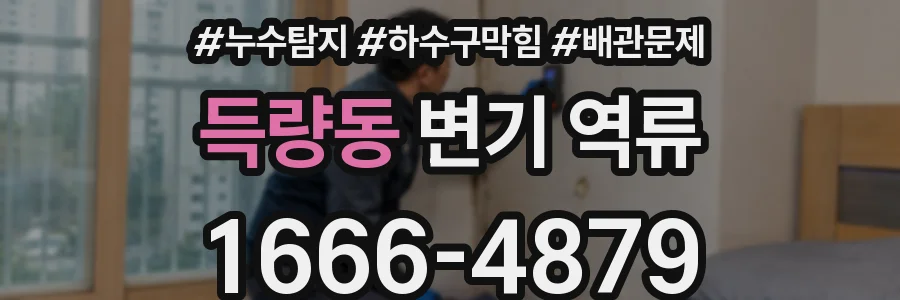 득량동 변기 역류