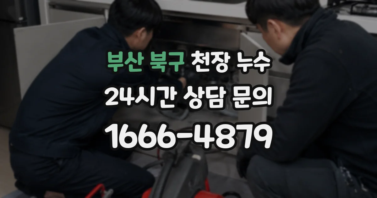 부산 북구 천장 누수