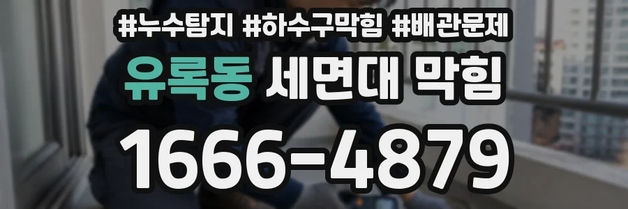 유록동 세면대 막힘