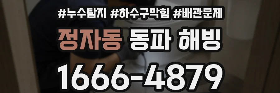 정자동 동파 해빙