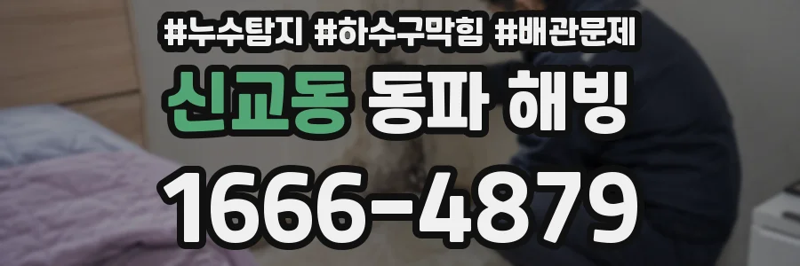 신교동 동파 해빙