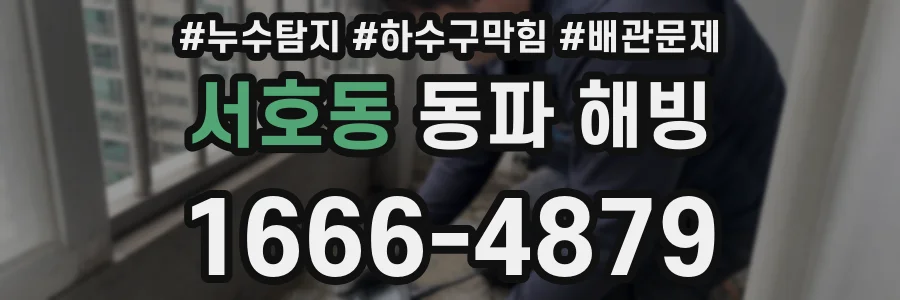 서호동 동파 해빙