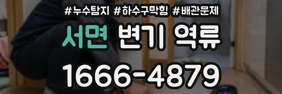 서면 변기 역류