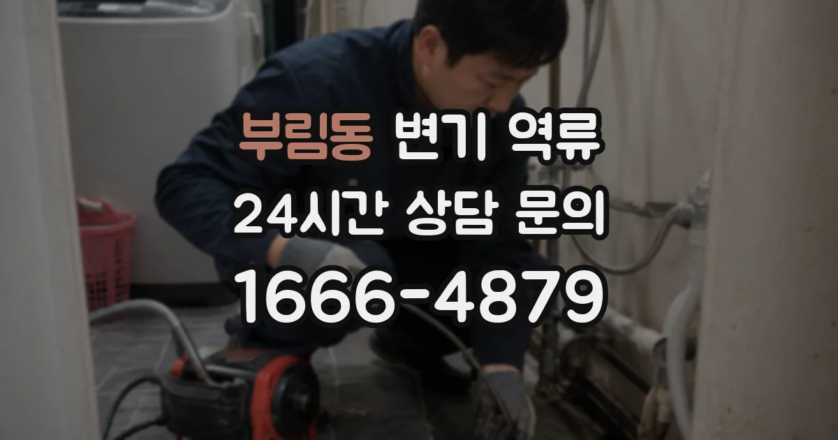 부림동 변기 역류