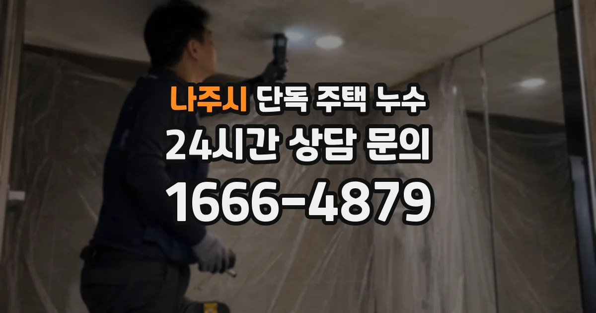 나주시 단독 주택 누수