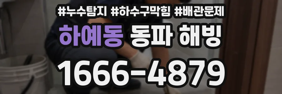 하예동 동파 해빙