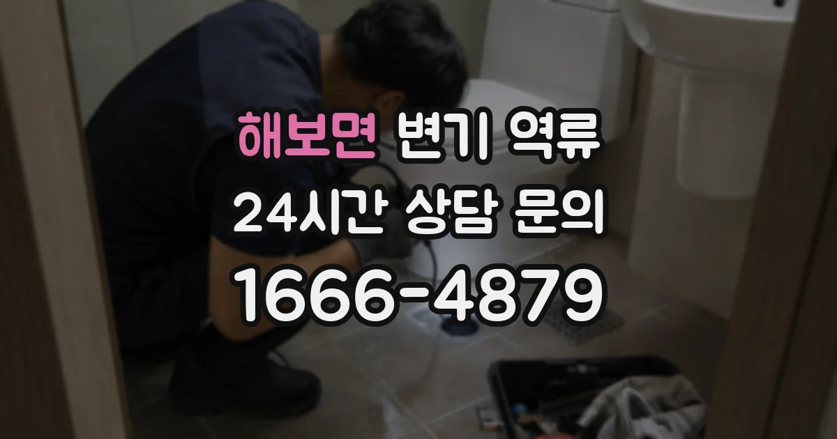 해보면 변기 역류