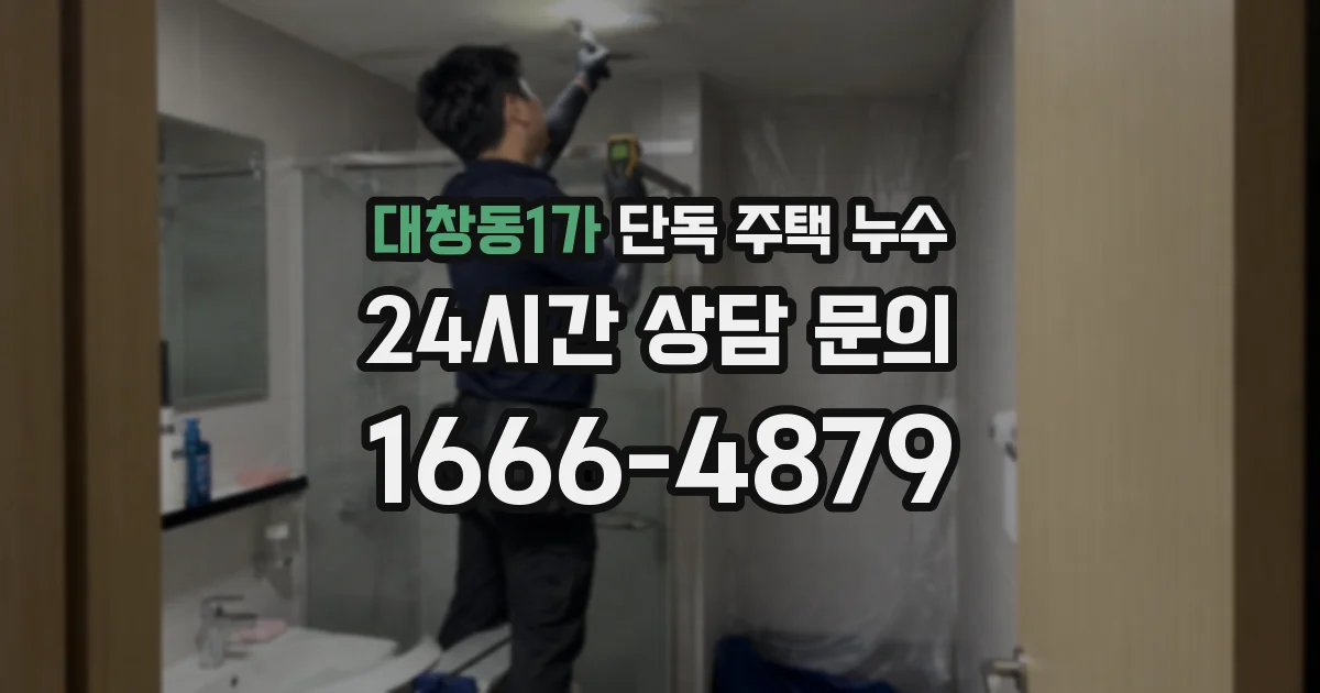 대창동1가 단독 주택 누수