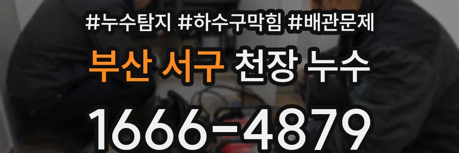 부산 서구 천장 누수