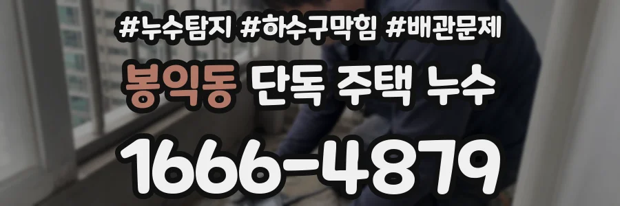 봉익동 단독 주택 누수