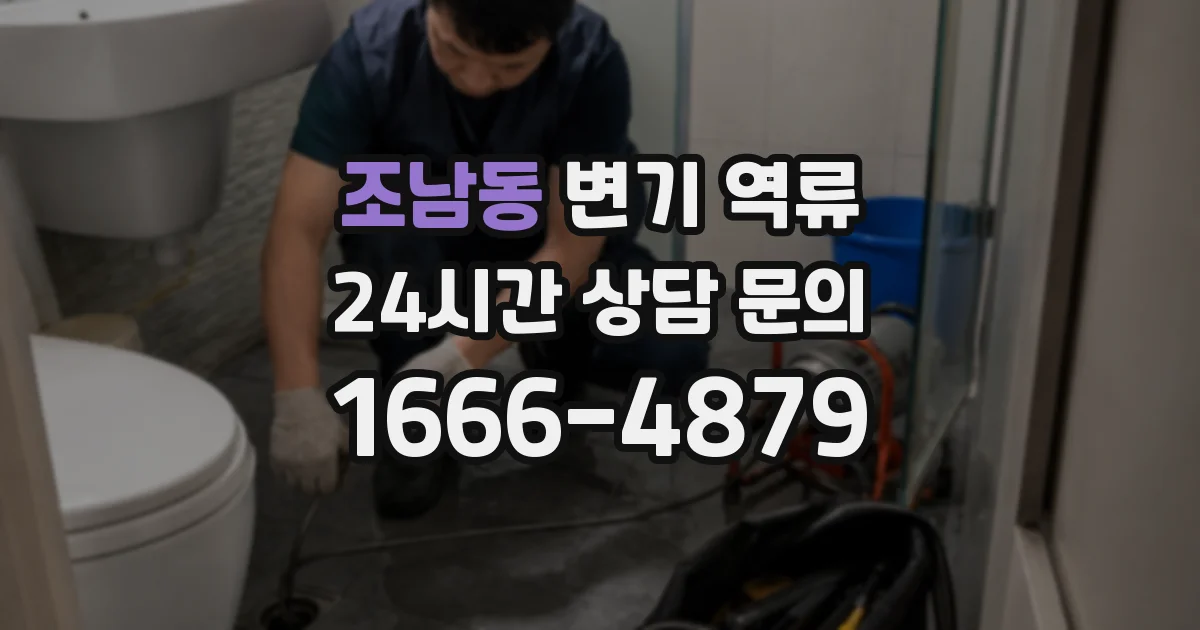 조남동 변기 역류