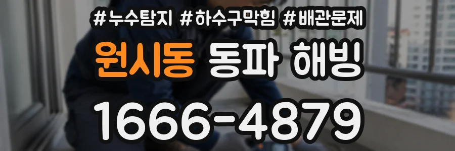 원시동 동파 해빙
