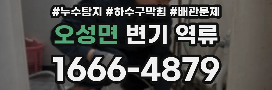 오성면 변기 역류