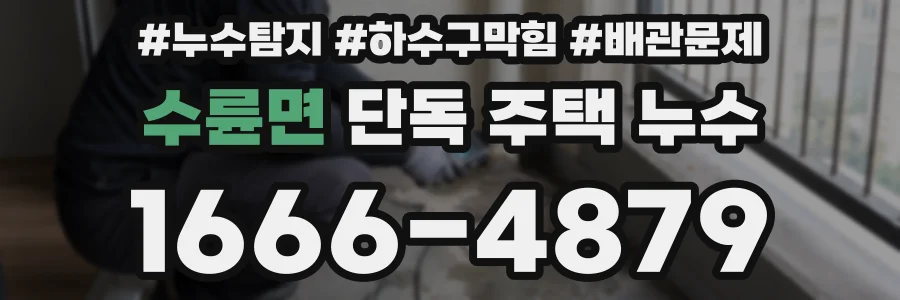 수륜면 단독 주택 누수