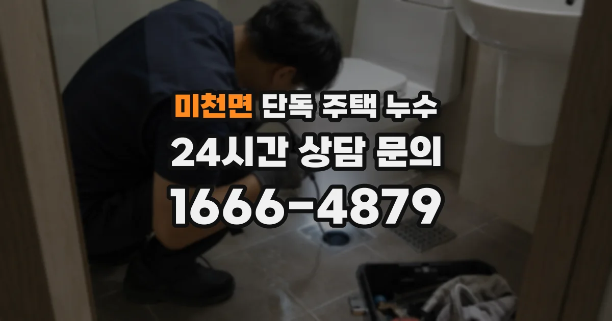 미천면 단독 주택 누수