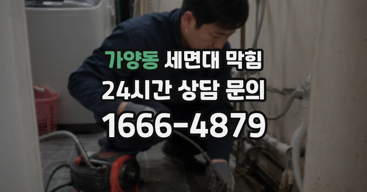 가양동 세면대 막힘