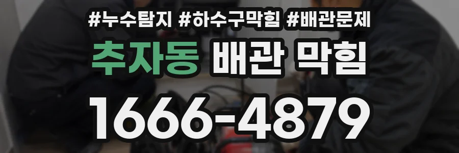 추자동 배관 막힘