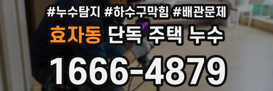 효자동 단독 주택 누수