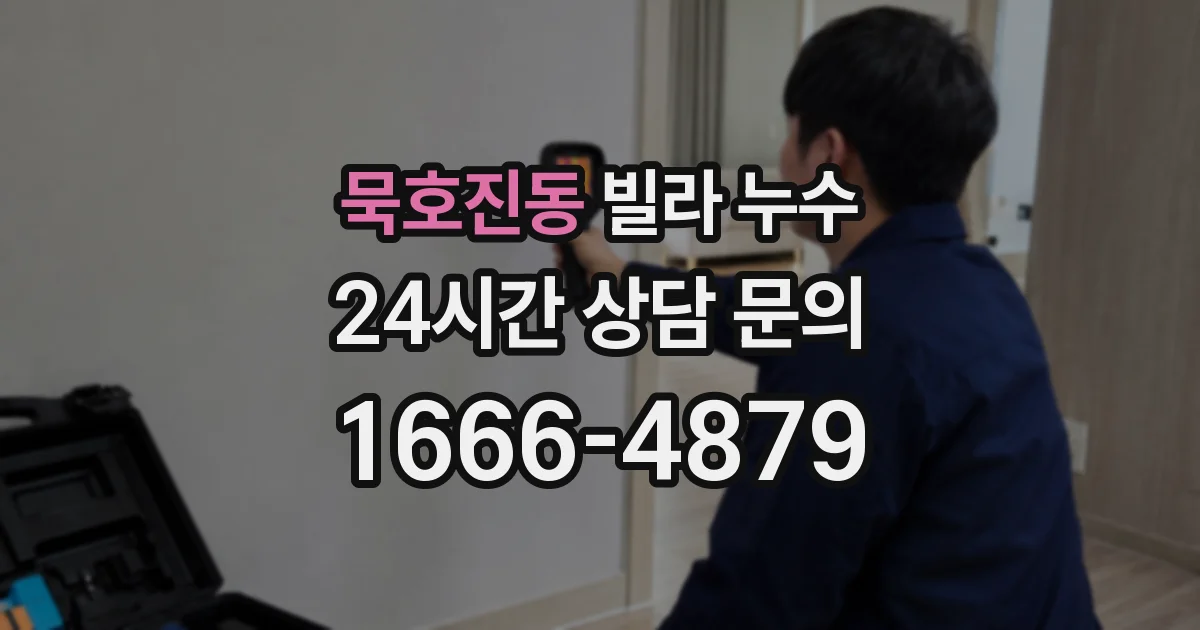 묵호진동 빌라 누수