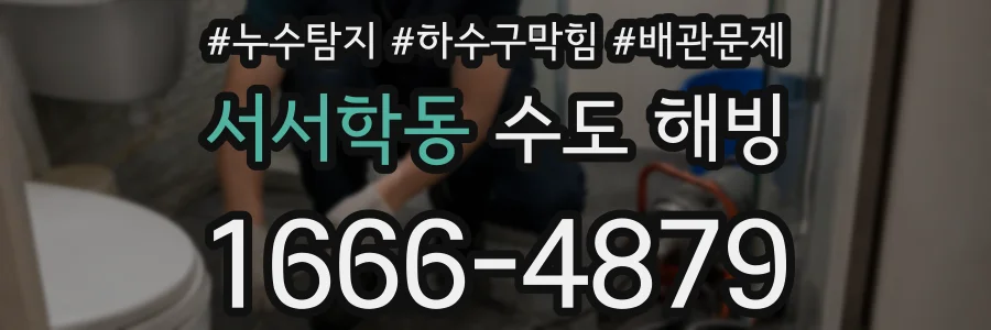 서서학동 수도 해빙