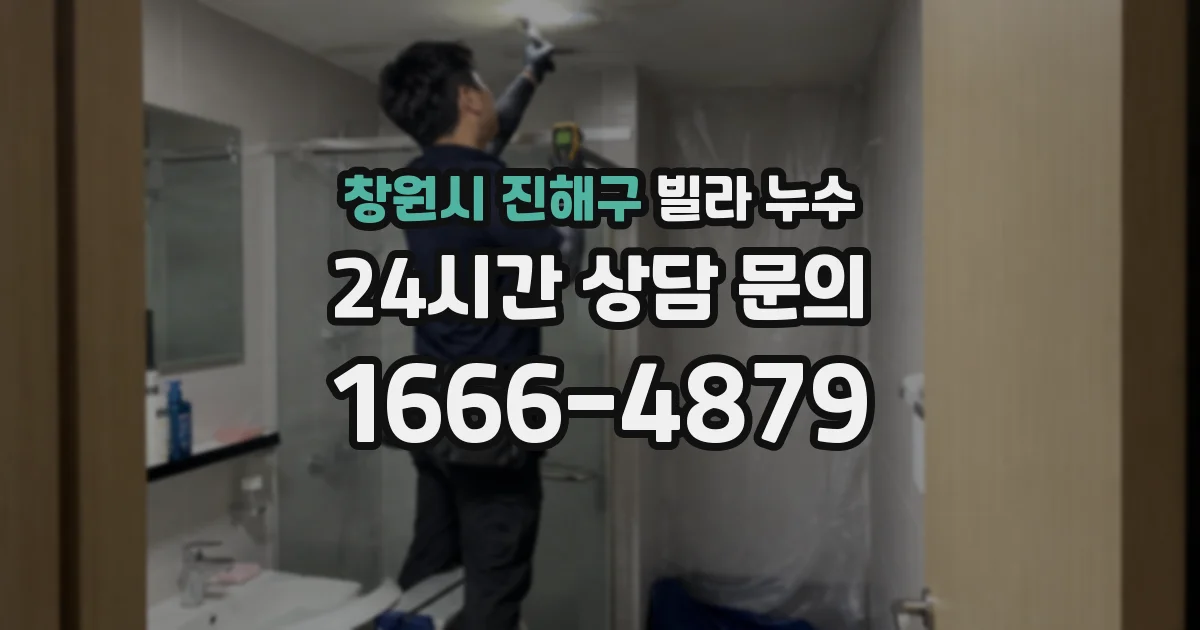 창원시 진해구 빌라 누수