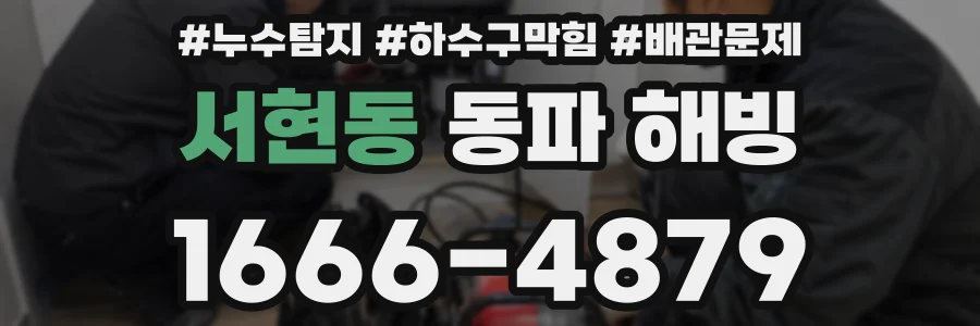 서현동 동파 해빙