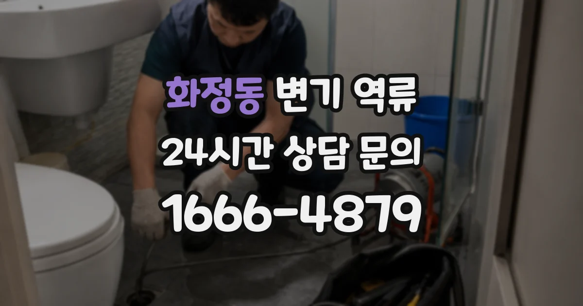 화정동 변기 역류