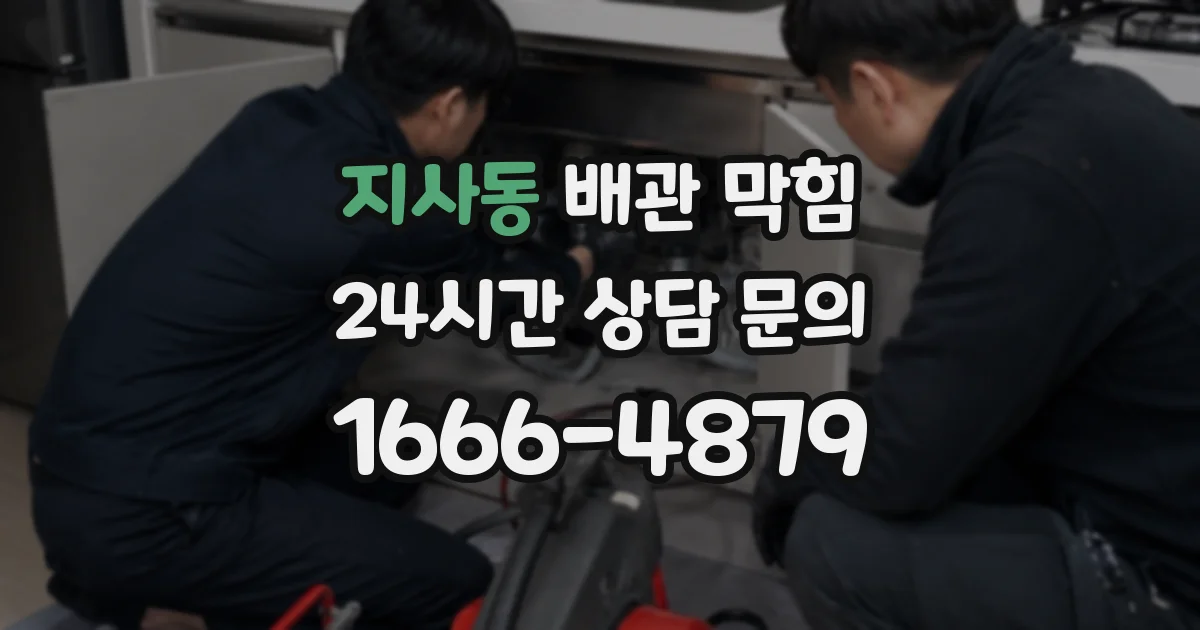 지사동 배관 막힘
