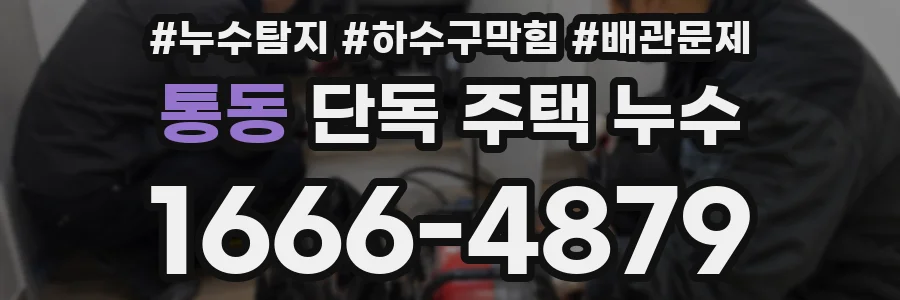 통동 단독 주택 누수