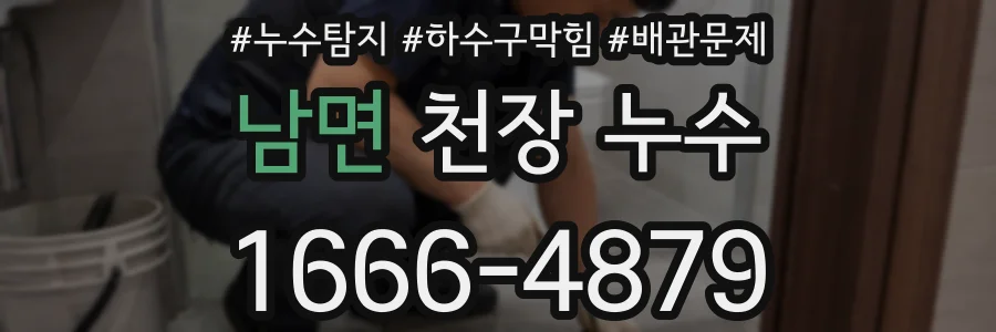 남면 천장 누수