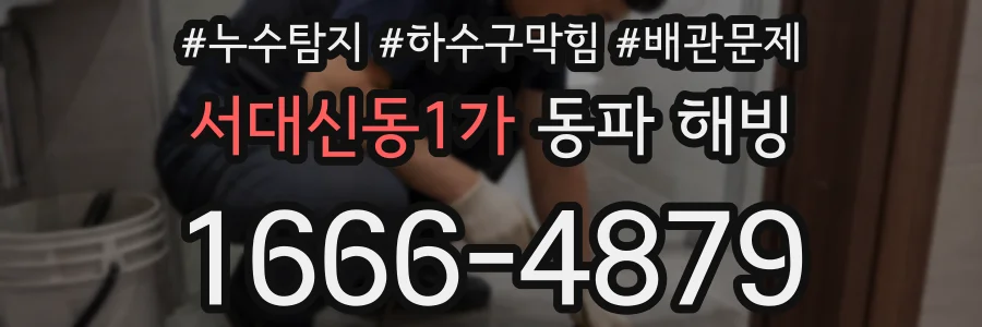 서대신동1가 동파 해빙