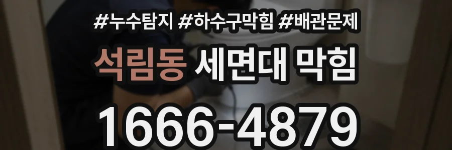 석림동 세면대 막힘
