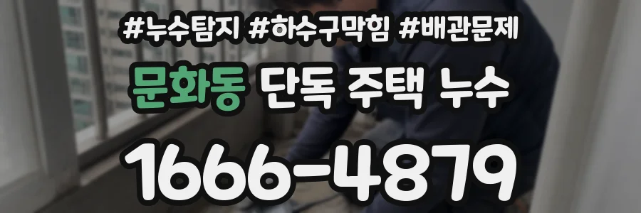 문화동 단독 주택 누수