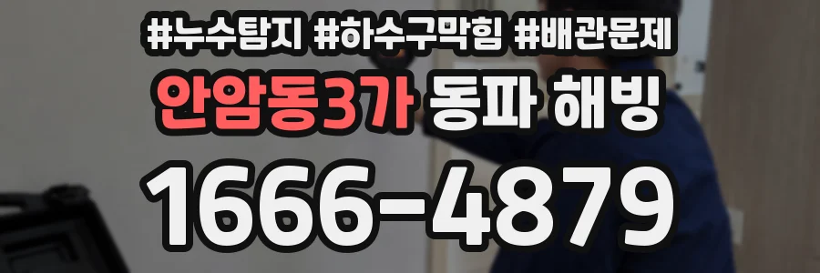 안암동3가 동파 해빙
