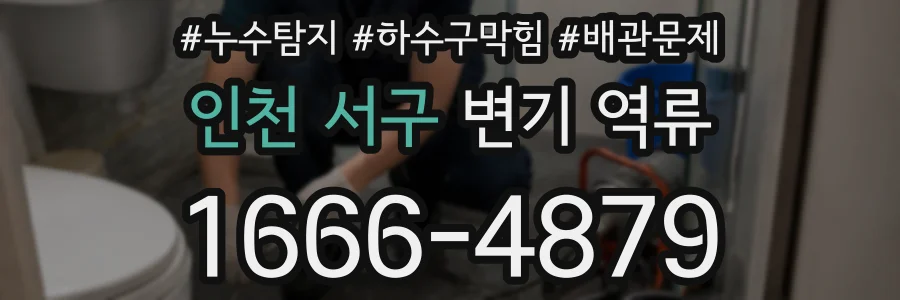 인천 서구 변기 역류