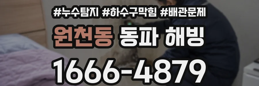 원천동 동파 해빙