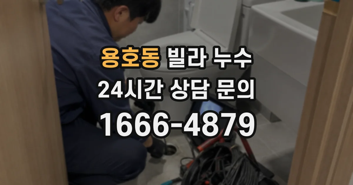 용호동 빌라 누수